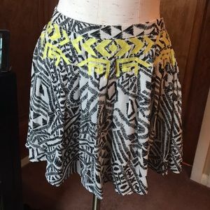 LF Tribal Patterned Skirt